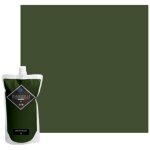 Peinture acrylique velout�e 0, 75l ? vert crocodile ? finition lisse et soyeuse ? pour murs et plafonds ...