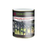 Lasure production - peinture antirouille - noir - - bidon de 5 l