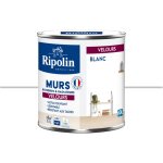 Peinture aspect velours - 0, 5l - blanc ripolin