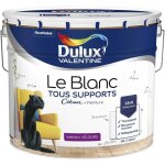 Peinture le blanc tous supports cr�me de peinture dulux valentine velours blanc 10 l
