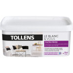 Peinture blanche velours - toutes pices - tollens - pour murs, plafonds et boiseries - lessivable - ...