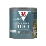 V33 - peinture bois extrieur couleurs d'ici bleu feutr velours 0, 5l