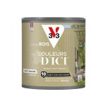 V33 - peinture bois extrieur couleurs d'ici jaune kaki velours 0, 5l