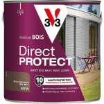 V33 - peinture bois extrieur direct protect brun normand satin 2l