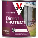 V33 - peinture bois extrieur direct protect rouge basque satin 0, 5l