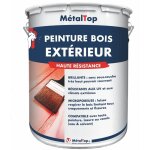 Peinture bois exterieur - rouge oriental - ral 3031 - 5 l - m�taltop