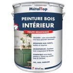 Peinture bois interieur - bleu pastel - ral 5024 - 5 l - m�taltop