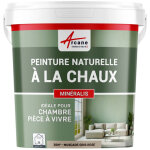 Arcane industries - peinture chaux, naturelle : peinture sans manation, mineralis - 30 m (5 kg en 1 ...