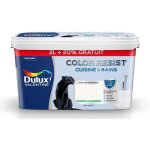 Dulux valentine - peinture color resist cuisine & bains satin blanc 2 l + 20 % gratuit