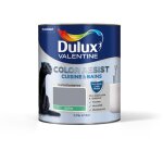 Dulux valentine - peinture color resist cuisine & bains satin gris building 0, 75 l