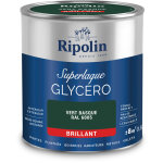 Ripolin - peinture couleur superlaque glyc�ro 2en1 brillant - 0, 5l - vert basque ral 6005