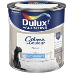 Dulux valentine - peinture crme de couleur mat blanc 0, 5 l