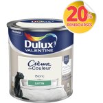 Peinture crme de couleur satin blanc 0, 5 l - dulux valentine