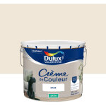 Dulux valentine - peinture cr�me de couleur satin lin blanc 10l