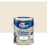 Dulux valentine - peinture cr�me de couleur satin lin blanc 5l