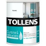 Peinture cuisine et salle de bain - ultra rsistante - tollens - pour murs, boiseries, radiateurs - blanc ...