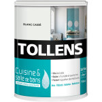 Tollens - peinture cuisine et salle de bain - ultra r�sistante pour murs, boiseries, radiateurs - blanc ...