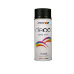 Peinture deco ral9005 mat spray 400ml motip noir fonce