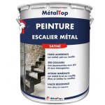 Peinture escalier metal - noir de s�curit� - ral 9004 - 5 l - m�taltop