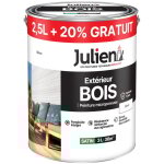 Peinture extrieure bois microporeuse 2, 5l + 20%gratuit - 164083 - blanc - julien