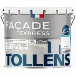 Tollens - peinture faade acrylique - pour murs extrieurs, murets, abris de jardin mat - blanc - 10l ...