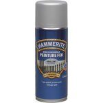 Hammerite - peinture fer a�rosol direct sur rouille - brillant argent - 400 ml