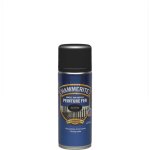 Hammerite - peinture fer arosol direct sur rouille - brillant noir - 400 ml