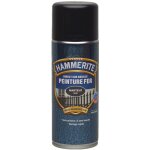 Hammerite - peinture fer a�rosol direct sur rouille - martel� noir - 400 ml