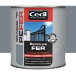 Peinture fer c�cil professionnel pe fer gris martel� 0, 5 l
