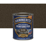 Peinture fer extérieur direct sur rouille hammerite teinte châtaigne forgé 0. 75 l - deco fer forge Peinture fer extérieur direct sur rouille hammerite teinte châtaigne forgé 0. 75 l - deco fer forge