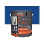 Peinture fer glyc�ro antirouille, marine, 0, 5 litre int�rieur et ext�rieur.