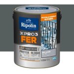 Ripolin - peinture fer glycro xpro3 fer brillant gris acier 2 l