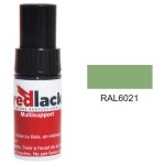 Peinture flacon retouche vert p�le ral 6021 mat multisupport redlack