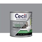 Peinture glyc�ro sol c�cil professionnel pe sol gris fonc� satin 0, 5 l