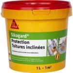 Peinture imperm�able anti - fuites toitures inclin�es conditionnement: 1l - couleur: translucide - sika ...