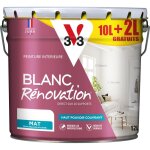 Peinture intrieure blanc rnovation v33 blanc mat 12l