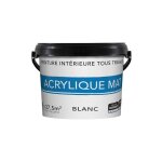 Centrale brico peinture mur et plafond blanc mat, 3 l