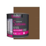 Peinture laque glyc�ro satin 0. 5 litre ton bois addict