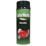 Peinture loisir effet noir metalise spray 400ml colorworks