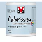 V33 - peinture multi - supports colorissim satin bleu c�leste 0, 5 l