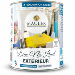 Peinture multisupports extrieure mauler deco no limit' - ral 3000 rouge feu - 1l : idale pour le bois, ...