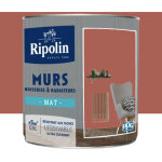 Peinture murs, boiseries, radiateurs ripolin mat rouge chianti 0, 5 l