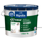 Ripolin ? peinture blanche satin 10l ? ultra - couvrante pour murs et plafonds ? a + qualit� air int�rieur ...