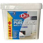 Peinture murs & plafonds oxi pure blanc mat 6 l
