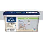 Peinture murale toutes pices - satin - 2, 5l - gris tlescope - ripolin