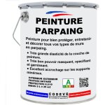 Peinture parpaing - 5 l - codeve bois - ral 1001 - beige - pour la protection d'un mur parpaing, brique ...