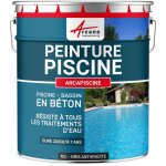 Peinture piscine, bassin b�ton, ciment, d�coration, imperm�able, bleu, blanc, gris, grise, jaune sable, ...