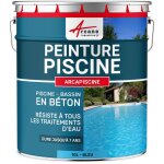 Peinture piscine, bassin b�ton, ciment, d�coration, imperm�able, bleu, blanc, gris, grise, jaune sable, ...