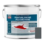 Procom ? peinture piscine b�ton polyur�thane �tanche ? rev�tement souple pour b�ton et ciment ? r�siste ...