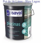 Peinture piscine caoutchouc chlor� 16l - isaval (bleu lagon)
